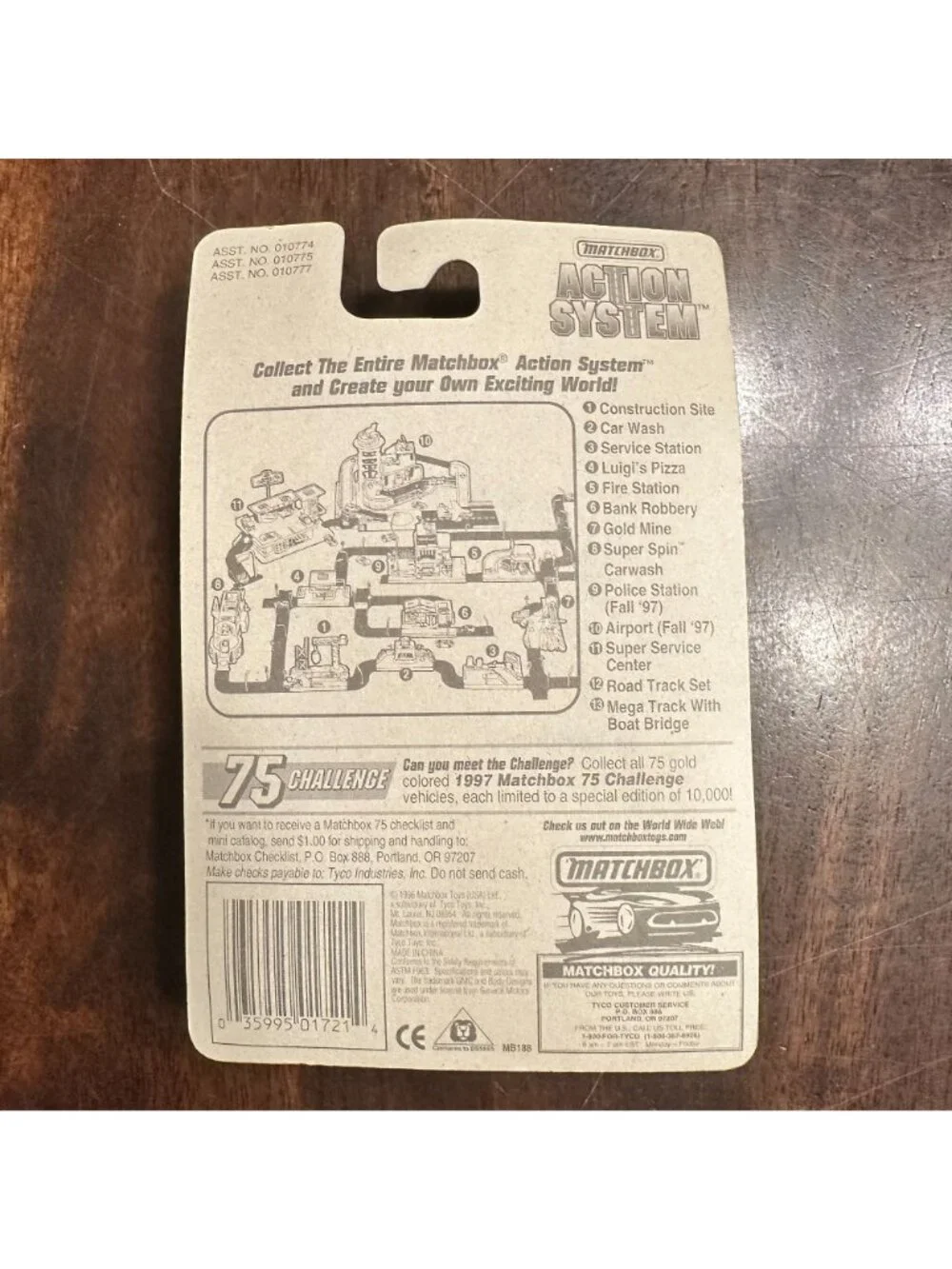 1987 Matchbox GMC Wrecker Diecast Toy Car #21 Of 75 Vehicles In Original Packagi